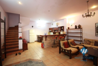 Nice 4 stories house for rent in Nghi Tam village, Tay Ho, Hanoi 